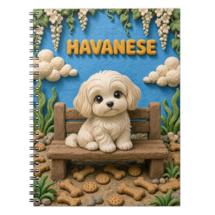 Cute Havanese Puppy, Baby Dog Notebook