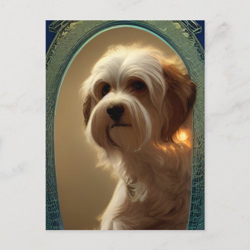 Cute Havanese Puppy Dog Postcard