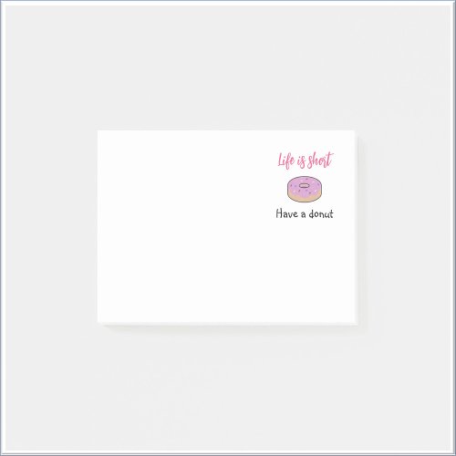 Cute Have A Donut   Post_it Notes