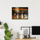 Cute Have a Horsey Halloween Poster (Home Office)