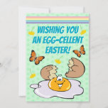 Cute Have An Egg-Cellent Easter Food Pun Holiday Card