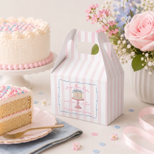 Cute Have You Cake and Eat it Two 2nd Birthday Favor Boxes