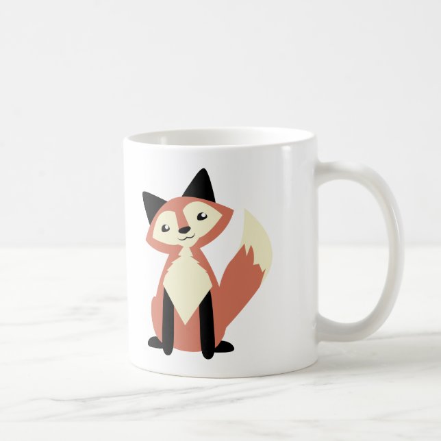 Cute Head-tilt Fox Coffee Mug (Right)