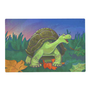 Cute Heads and Tails Tortoise Placemat