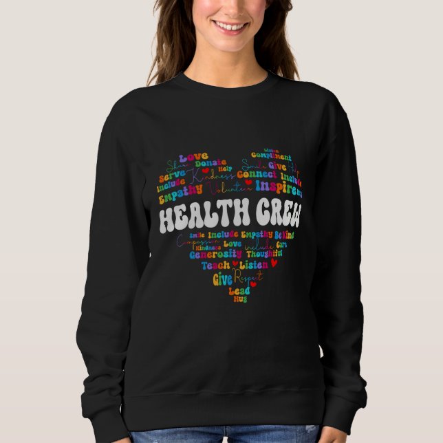 Cute Health Crew Appreciation Week back to school  Sweatshirt (Front)