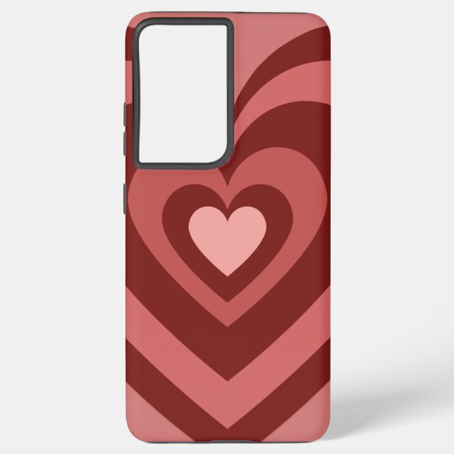 Cute heart aesthetic  samsung galaxy case (Back)