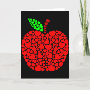 Cute Heart Apple Red Men Women Funny Valentine Gif Card