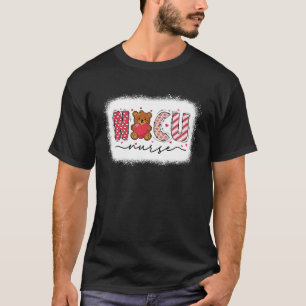 Cute Heart Bear Neonatal ICU Nurse NICU Nurse Vale T-Shirt