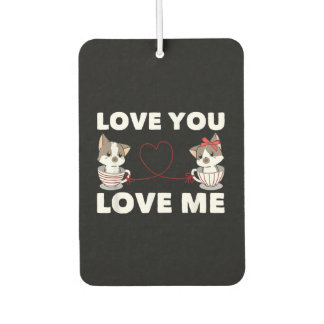 Cute Heart Cat Love Romantic Couple Kitten Gift Air Freshener