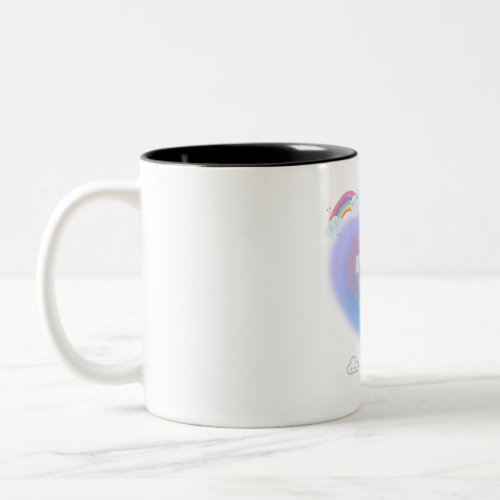 Cute heart coffee mug