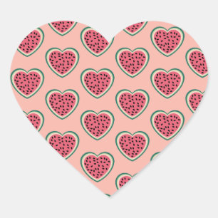 cute heart colorful palestine Watermelons Sticker