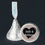 Cute Heart Custom Wedding  Hershey®'s Kisses®<br><div class="desc">Add a special touch with these personalized Hershey Kisses.</div>