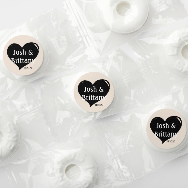 Cute Heart Custom Wedding Life Saver® Mints (Assorted)