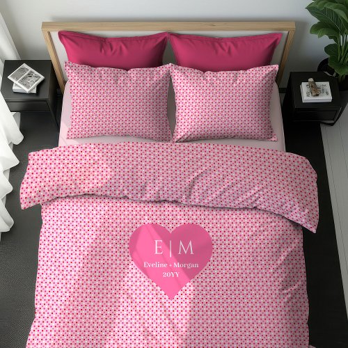 Cute Heart Design Valentine Gift Duvet Cover