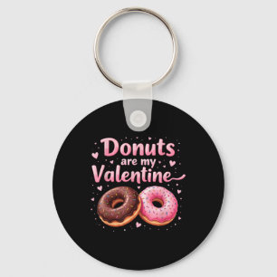 Cute Heart Donut With Pink Frosting Donuts Are My  Keychain