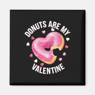 Cute Heart Donut With Pink Frosting Valentine's Da Magnet