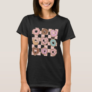 Cute Heart Donuts Funny Valentines Day Donut Lover T-Shirt