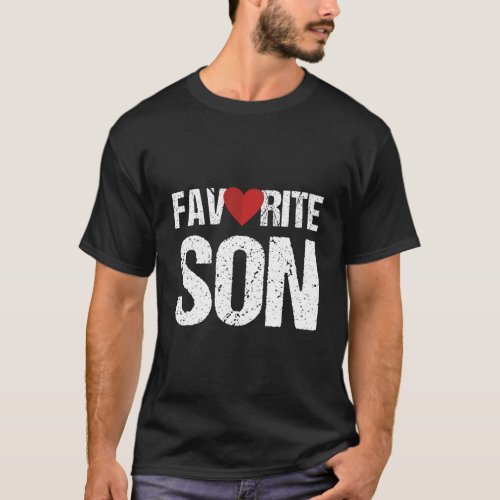 Cute Heart Favorite Son Gift Ideas T_Shirt