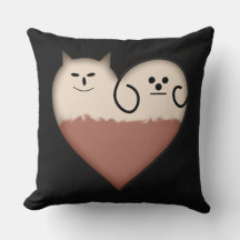 Cute Heart Friends Decorative Throw Pillow