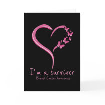Cute Heart I’m A Survivor Breast Cancer Awareness Card
