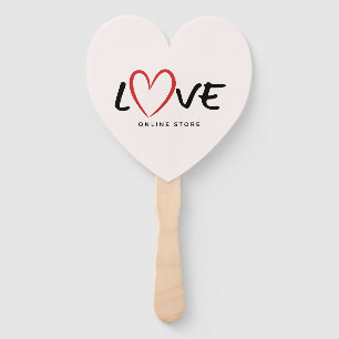 Cute Heart Ice Cream Stick – Sweet Love Design Hand Fan