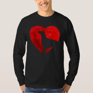 Cute Heart Irish Setter Dog Valentines Day Puppy T-Shirt