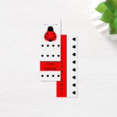 Cute Heart Ladybug Bookmark (Desk)