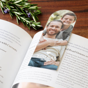 Cute HEART LOVE YOU DAD Father's Day Photo Bookmarks