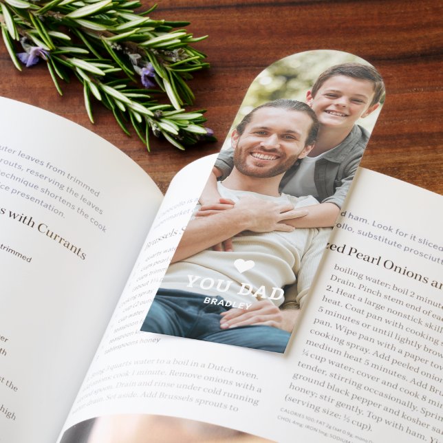 Cute HEART LOVE YOU DAD Father's Day Photo  Bookmarks (Book)