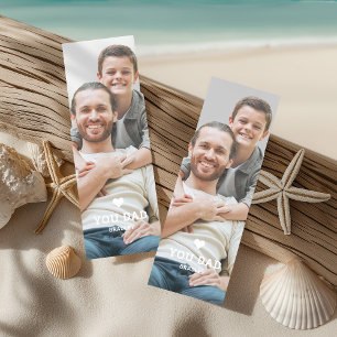 Cute HEART LOVE YOU DAD Father's Day Photo  Bookmarks