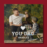 Cute HEART LOVE YOU DAD Photo Names Jigsaw Puzzle<br><div class="desc">Cute HEART LOVE YOU DAD Photo Names Jigsaw Puzzle features your favorite photo with the text "(love heart) you Dad" in modern white script with your names below. Personalize by editing the text in the text box provided and adding your own picture. Perfect for Christmas, birthday and Father's Day gifts....</div>