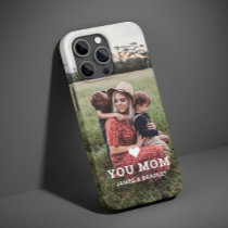 Cute HEART LOVE YOU MOM Mother's Day Photo iPhone 13 Pro Max Case