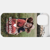 Cute HEART LOVE YOU MOM Mother's Day Photo Case-Mate iPhone Case (Back (Horizontal))