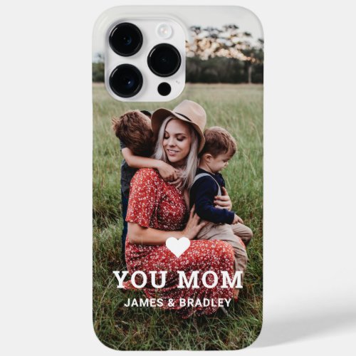 Cute HEART LOVE YOU MOM Mothers Day Photo Case_Mate iPhone 14 Pro Max Case