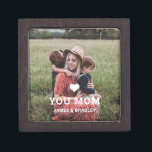 Cute HEART LOVE YOU MOM Mother's Day Photo Gift Box<br><div class="desc">Cute Heart Love You Mom Mother's Day Photo Gift Box features your favorite photo with the text "(love heart) you Mom" in modern white script with your names below. Personalize by editing the text in the text box provided and adding your own picture. Designed by ©Evco Studio www.zazzle.com/store/evcostudio</div>