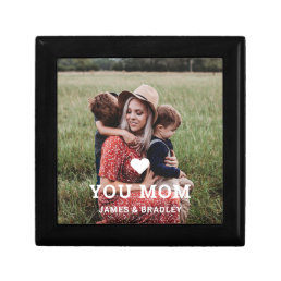 Cute HEART LOVE YOU MOM Mother&#39;s Day Photo Gift Box