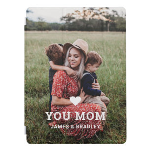 Cute HEART LOVE YOU MOM Mother's Day Photo iPad Pro Cover