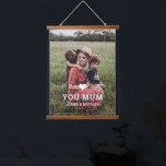 Cute HEART LOVE YOU MUM Mother's Day Photo Hanging Tapestry<br><div class="desc">Cute Heart Love You Mum Mother's Day Photo Hanging Tapestry features your favorite photo with the text "(love heart) you Mum" in modern white script with your names below. Personalize by editing the text in the text box provided and adding your own picture. Perfect for Christmas, birthday and Mother's Day...</div>