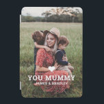Cute HEART LOVE YOU MUMMY Mother's Day Photo iPad Mini Cover<br><div class="desc">Cute Heart Love You Mummy Mother's Day Photo iPad Case Cover features your favorite photo with the text "(love heart) you Mummy" in modern white script with your names below. Personalize by editing the text in the text box provided and adding your own picture. Designed by ©2022 Evco Studio www.zazzle.com/store/evcostudio...</div>