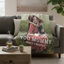Cute HEART LOVE YOU MUMMY Mother's Day Photo