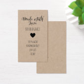 Cute Heart Made with Love Kraft Paper (Desk)