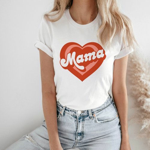 Cute Heart Mama Mini Mother Daughter T_Shirt