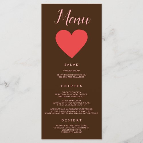 Cute Heart Menu