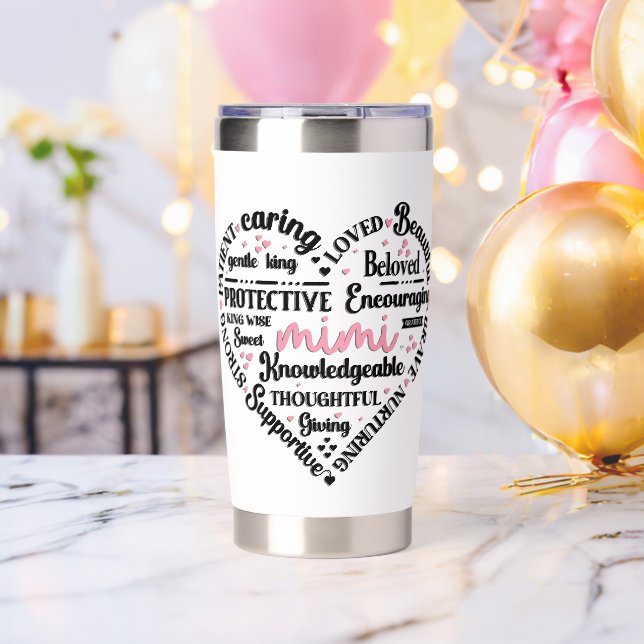 Cute Heart Mimi Insulated Tumbler (Bachelor Party (Rotated))