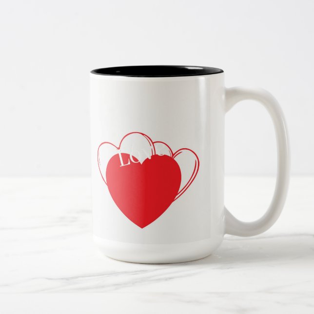 Cute Heart Mug – Love & Adorable Design (Right)