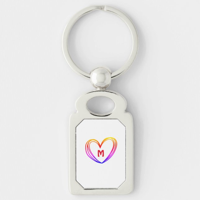 CUTE HEART NAME  KEYCHAIN (Front)