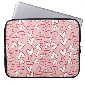 Cute Heart Pattern Laptop Sleeve