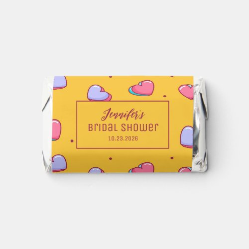 Cute Heart Pattern Sweet Love Bridal Shower Hershey's Miniatures