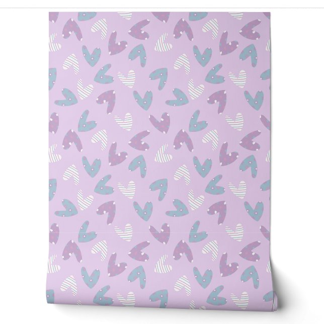 cute heart pattern wallpaper  (Unrolling)