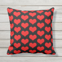 Cute Heart Patterns Valentine's Gift Red Black